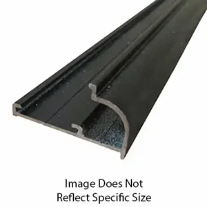 Exterior Trim Insert Gutter Rail / Drip Rail - 16 ft Length Black Qty 2 021-56302-16