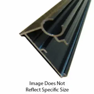 Trim Awning Gutter Rail / Drip Rail with Insert 16' Black - 2 Count 021-56302-16